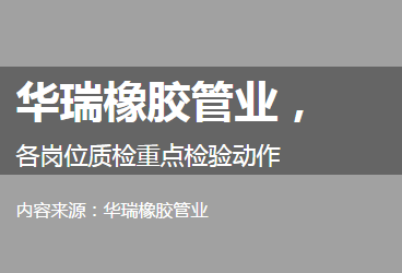 岗位质检重点检验动作